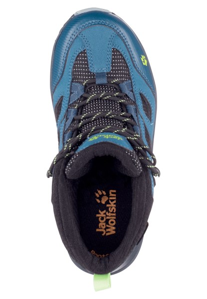 Vojo Texapore Mid K Fashion Donkerblauw-limoen Jack Wolfskin