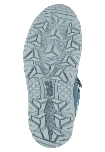 Vojo Texapore Mid K Fashion Donkerblauw-limoen Jack Wolfskin