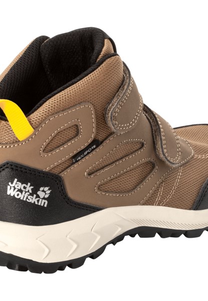 Brown-phantom New Woodland Texapore Mid Vc K Jack Wolfskin