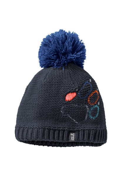 Nachtblauwe Poot Gebreide Muts Kinderen Jack Wolfskin Collecties