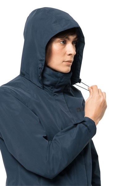 Nachtblauw Jack Wolfskin Geisshorn 3in1 Jas W Merk