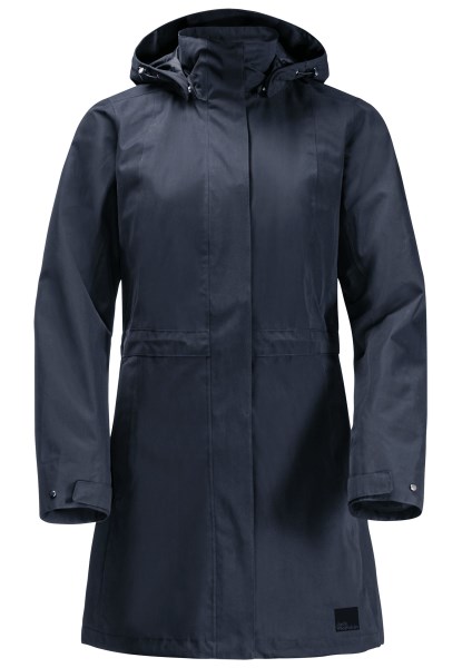 Nachtblauwe Ottawa Jas Jack Wolfskin Heet