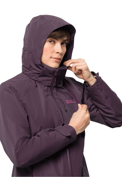New Bergland 3in1 Jas Met Jack Wolfskin Grapevine