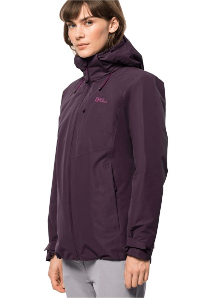 New Bergland 3in1 Jas Met Jack Wolfskin Grapevine