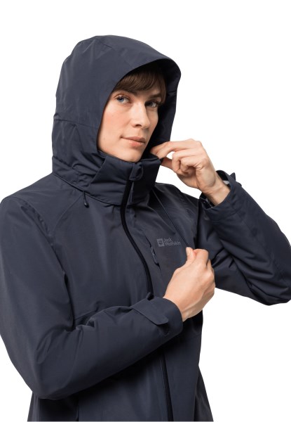 Collectie Jack Wolfskin Grafiet Bergland 3in1 Jas W