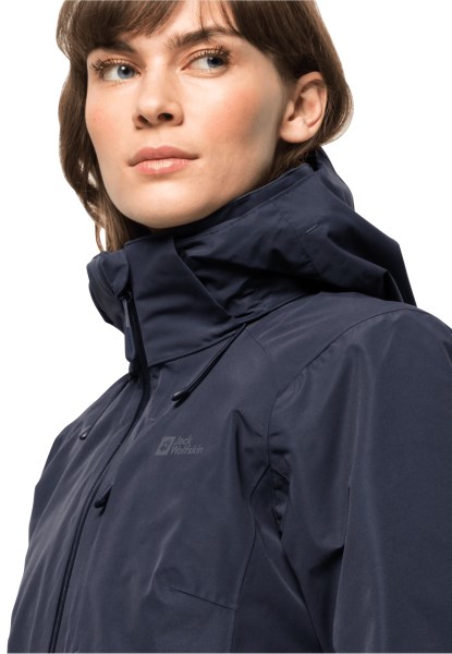 Collectie Jack Wolfskin Grafiet Bergland 3in1 Jas W