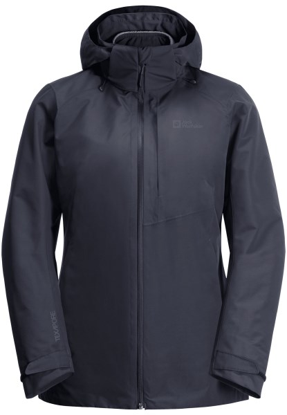 Collectie Jack Wolfskin Grafiet Bergland 3in1 Jas W