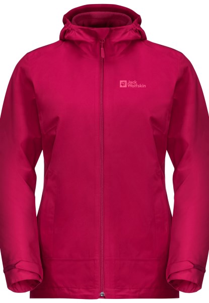 Moonrise 3in1 Jack Van Het Merk Jack Wolfskin Cranberry