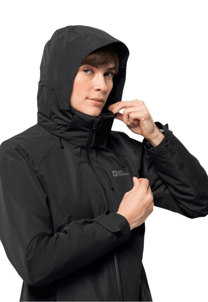 Bergland 3in1 Jack W Jack Wolfskin Merken Zwart