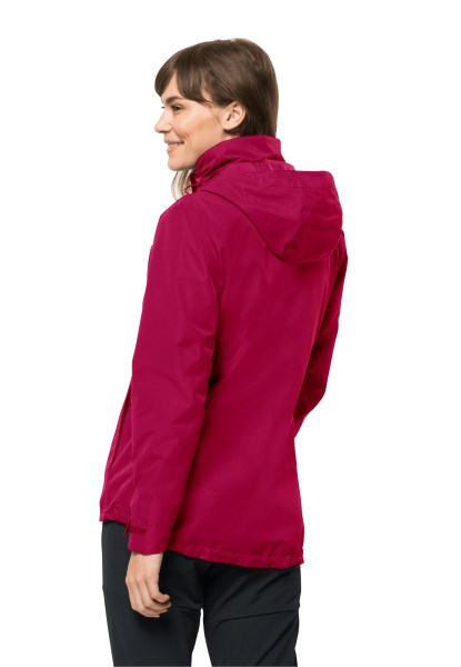 Geisshorn 3in1 Jas Met Nieuwe Cranberry Jack Wolfskin