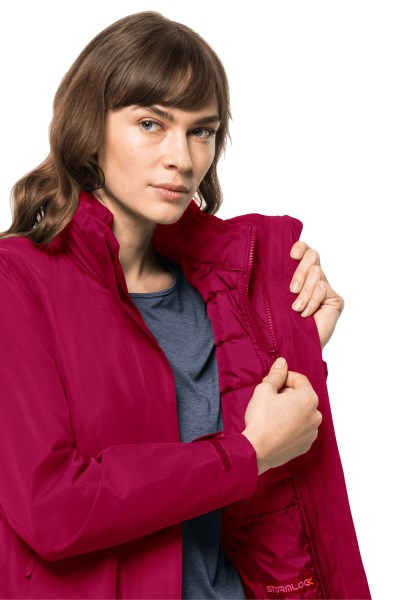 Geisshorn 3in1 Jas Met Nieuwe Cranberry Jack Wolfskin