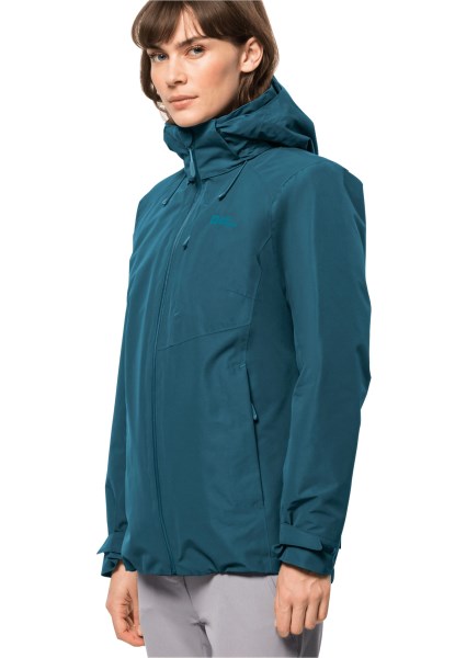 Jack Wolfskin Bergland 3in1 Jas Met Blue Coral Origins