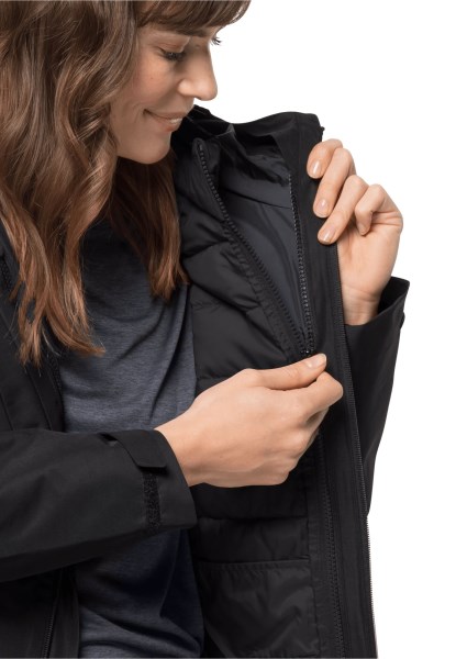 Bergland Hybride W Zwart New Jack Wolfskin