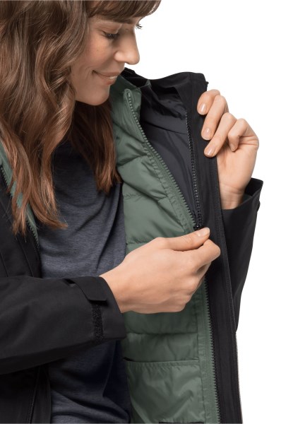 Bergland Hybrid W Fashion Jack Wolfskin Hedge Groen