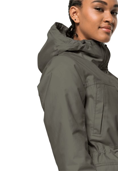 Herkomst Wintervorst In Parka W Jack Wolfskin Dusty Olive