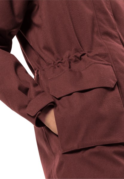 Skins Wind Parka W Cordovan Red Jack Wolfskin Mode