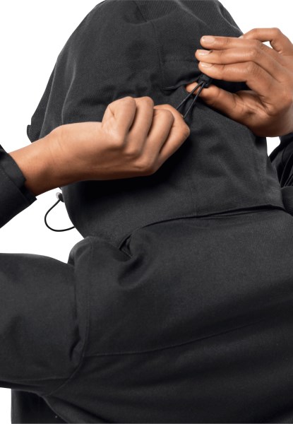 Black Jack Wolfskin Felle Wind Parka W-modus