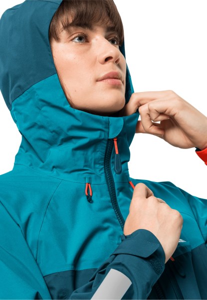 Blauwe Koraal Collectie Jack Wolfskin Morobbia 3l Jas W
