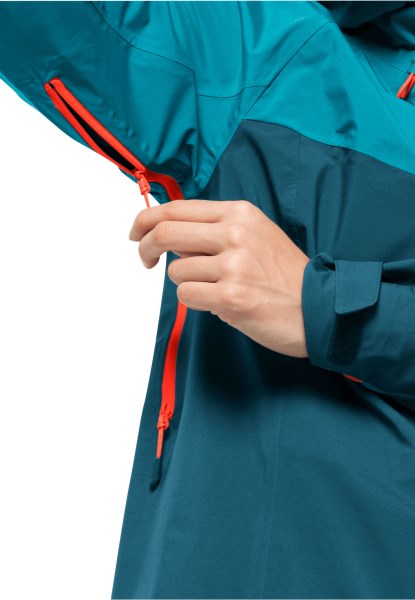 Blauwe Koraal Collectie Jack Wolfskin Morobbia 3l Jas W