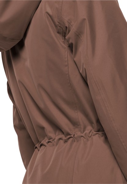 Hazelnootbruine Madison Avenue Jas Origins Jack Wolfskin