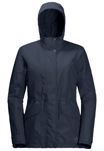 Jas Van Lake Louise Met Jack Wolfskin Nachtblauwe Mode