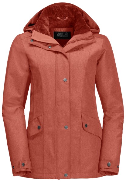 Park Avenue Jas Jack Wolfskin Collectie Herfst Rood