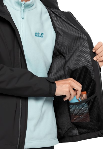 Jack Wolfskin Evandale Jas W Zwarte Collectie