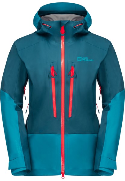 Jack Wolfskin Alpspitze 3l Jas W Collecties Blauw Koraal