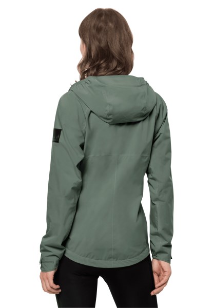 Tasman Peak Jas Met Jack Wolfskin Merk Hedge Green