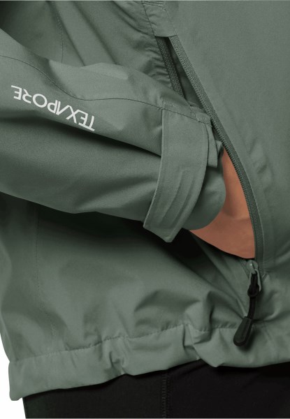 Tasman Peak Jas Met Jack Wolfskin Merk Hedge Green