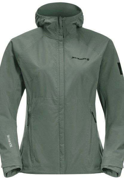 Tasman Peak Jas Met Jack Wolfskin Merk Hedge Green