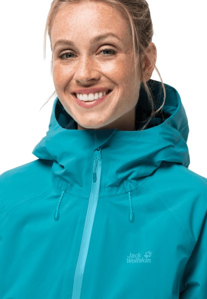 Hoogste Piek Jas Met Beste Donkere Cyaan Jack Wolfskin