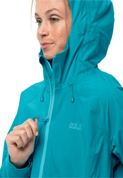 Hoogste Piek Jas Met Beste Donkere Cyaan Jack Wolfskin