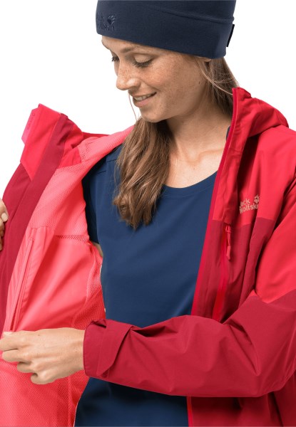 Jack Wolfskin Bright Scarlet Go Hike Jacket W Fashion