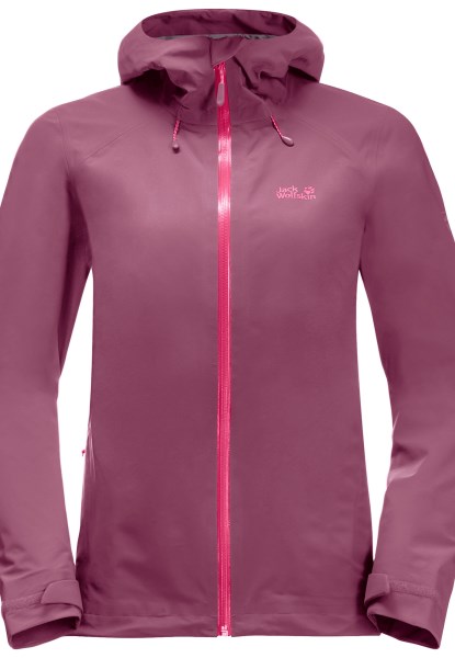 Jack Wolfskin Supreme Peak Coat Met Violette Kwartsoorsprong