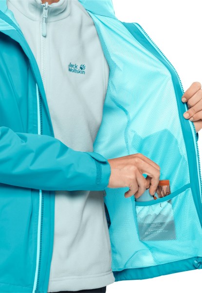 Evandale Jas Met Jack Wolfskin Origineel Donker Aqua