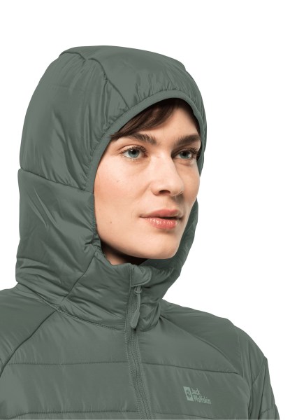 Bergland Ins Coat W Collection Jack Wolfskin Hedge Green