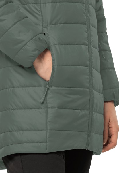 Bergland Ins Coat W Collection Jack Wolfskin Hedge Green