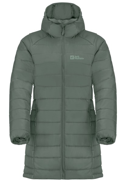 Bergland Ins Coat W Collection Jack Wolfskin Hedge Green