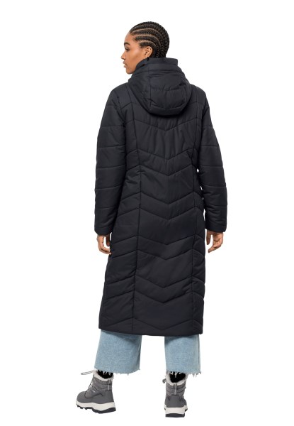 Jack Wolfskin Merk Kyoto Lange Jas W Zwart