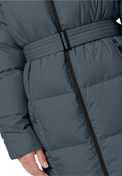 Beste Leisteenblauwe Bevroren Lakjas Met Jack Wolfskin