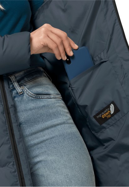 Beste Leisteenblauwe Bevroren Lakjas Met Jack Wolfskin
