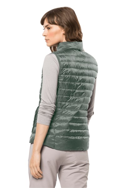 Pack & Go Donsvest W Hedge Green Collecties Jack Wolfskin