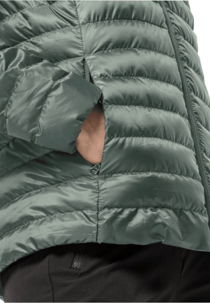 Hedge Green Pack & Go Donsjack Met Jack Wolfskin Origins