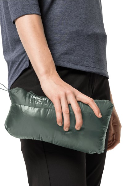 Hedge Green Pack & Go Donsjack Met Jack Wolfskin Origins