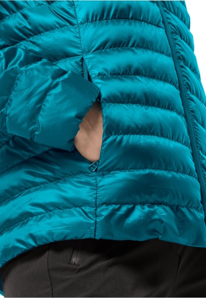 Pack & Go Donsjack Met Zoetwaterblauwe Origins Jack Wolfskin