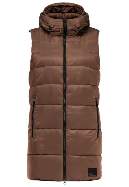 Hazelnootbruin Eisbach Vest Met Jack Wolfskin Merken