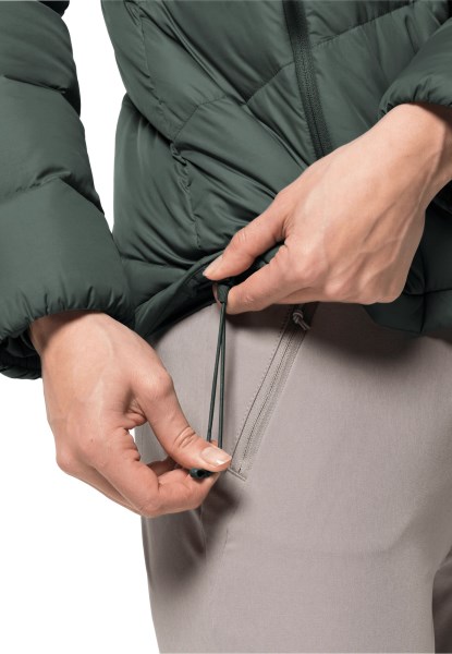 Collectie Hedge Green Jack Wolfskin Herzberg Donsjack W