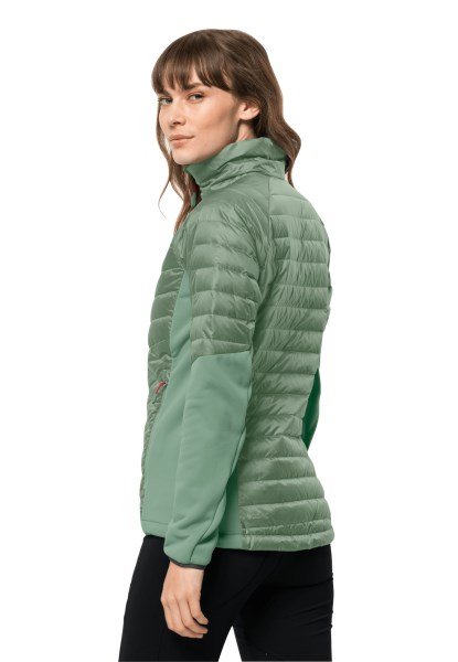 Nebelhorn Dons Hybride W Graniet Groen Jack Wolfskin Merk
