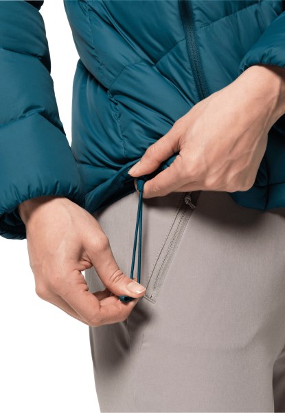 Fashion Herzberg Donsjack Met Blauw Koraal Jack Wolfskin